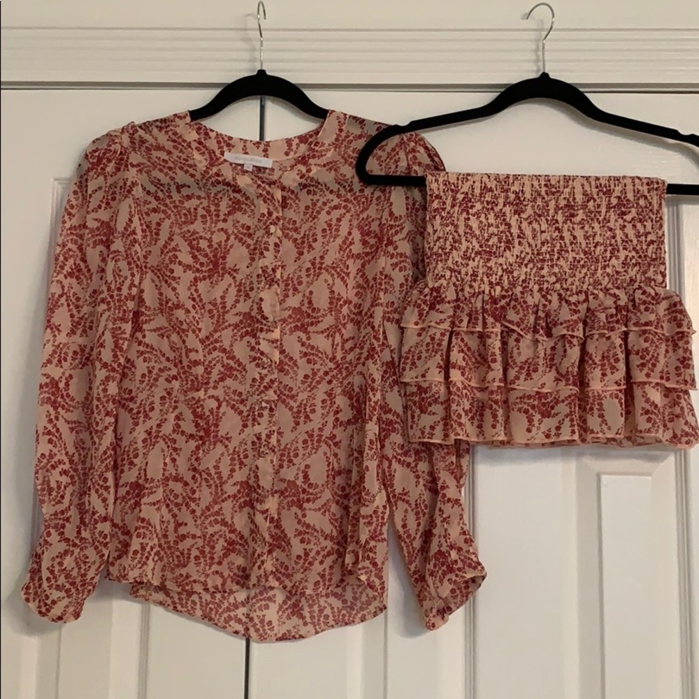 Skirt and shirt set